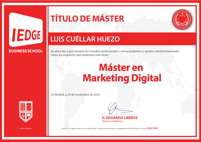 Máster en Marketing Digital | IEDGE Business School