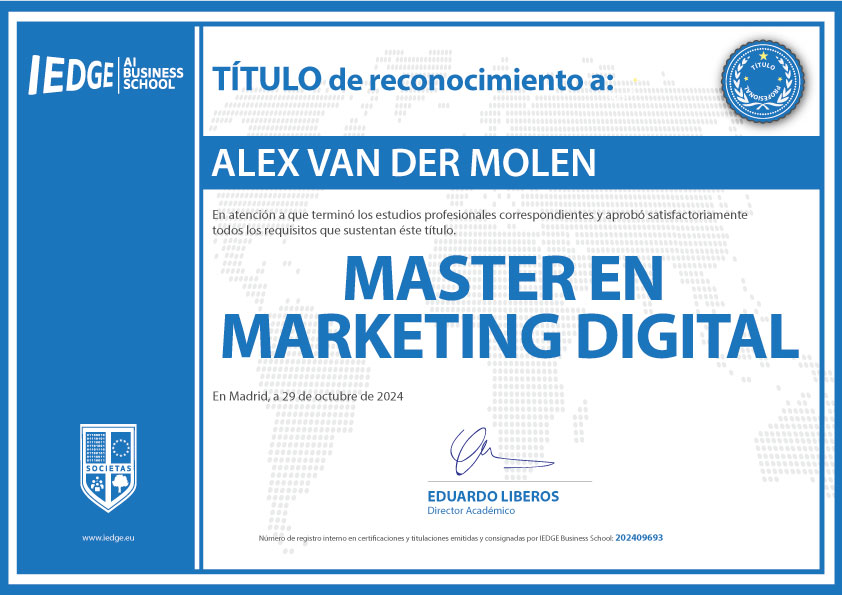 Máster en Marketing Digital | IEDGE AI Business School